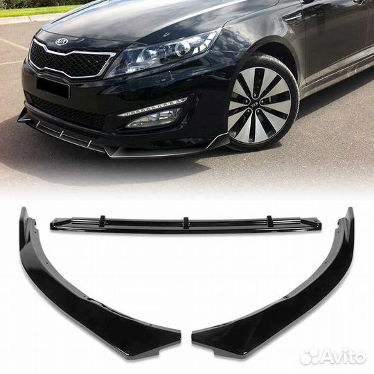 Сплиттер бампера KIA K5 2011-2013/optima 2010-2013