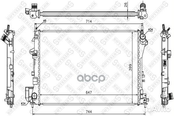 10-26002-SX радиатор системы охлаждения Opel S