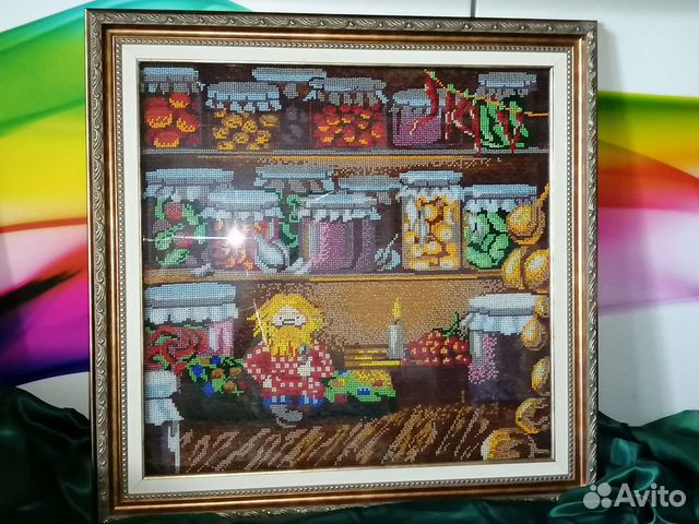 Картина бисером Домовой