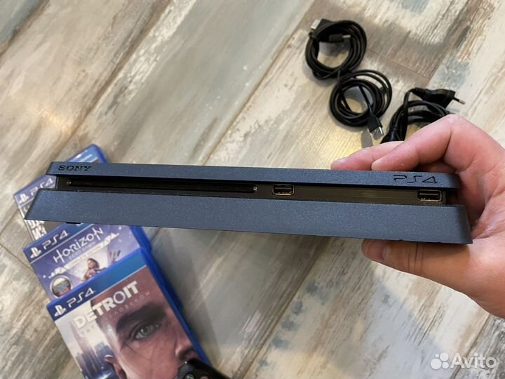 Sony PS4 слим 1тб Идеал + игры