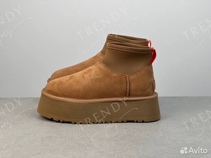 Ботинки песочные classic mini dipper chestnut UGG