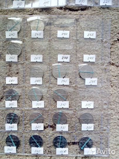 Коллекция 5 руб. повороты.56 шт