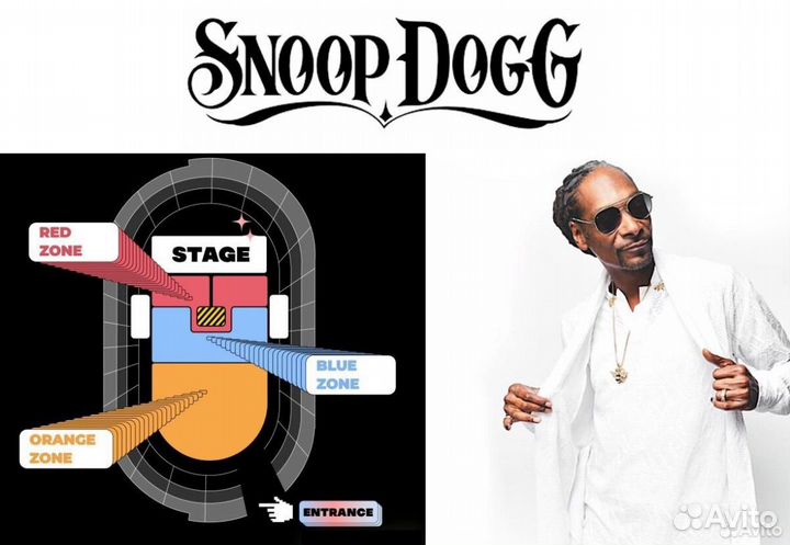 Два билеты на концерт Snoop Dog