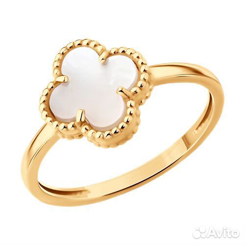 Кольцо sokolov из золота, 717193, р.17,5