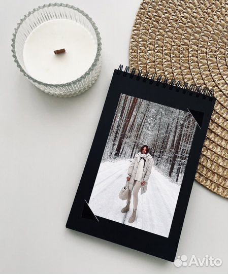 Фотоальбом крафтовый (S) ручной работы