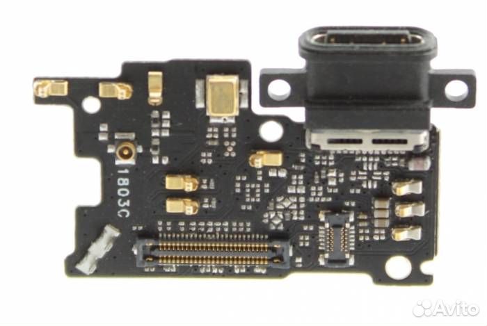 Шлейф Xiaomi Mi 6 (плата) + разъем зарядки + микро