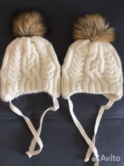 Шапки для двойни 46