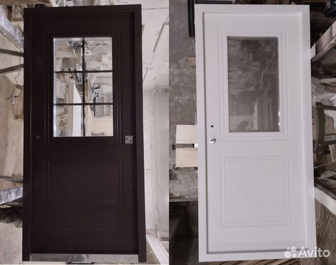 Входная дверь из массива дерева с коробом.С-М12