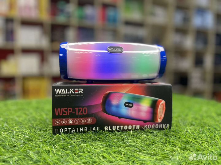 Портативная колонка walker с подсветкой