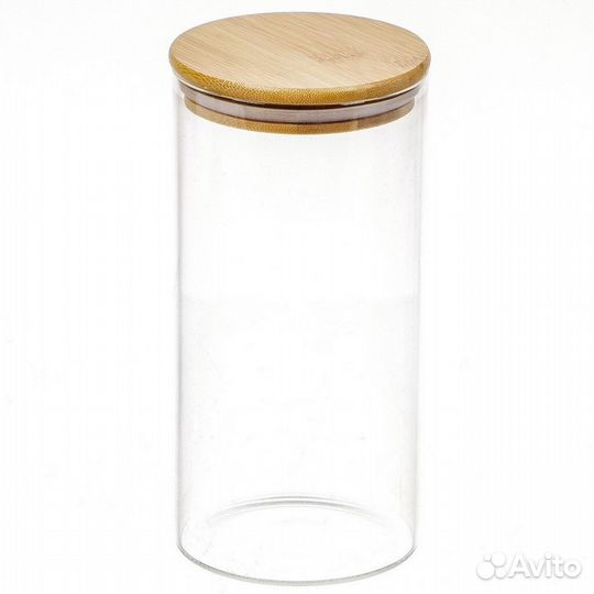 Банка для сыпучих продуктов, стекло, 1.4 л
