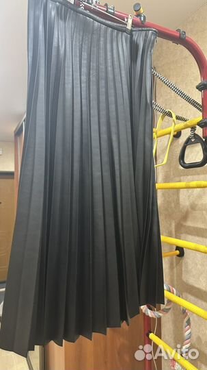 Кожаная юбка mango