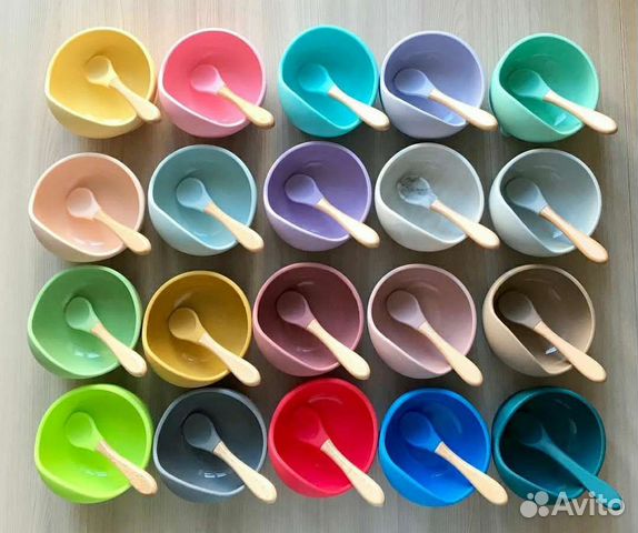 Детская посуда из силикона