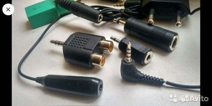 Переходники Jack3.5x2RCA, 2.5;3x220v,другие