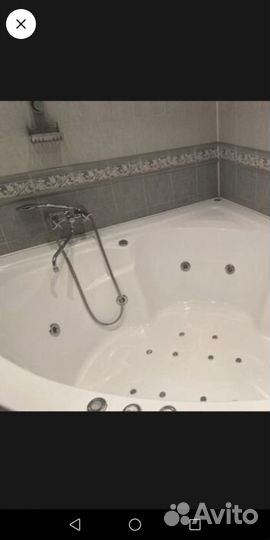 Ванная угловая джакузи 170/170