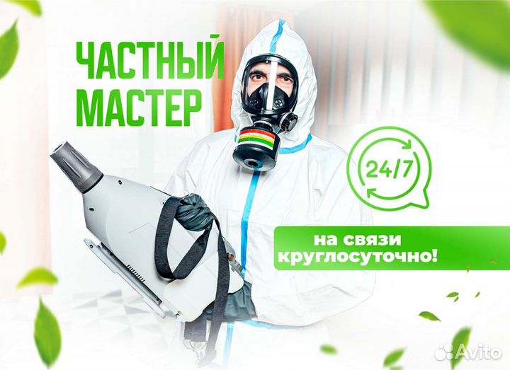 Уничтожение клопов, травить тараканов. Дезинфекция