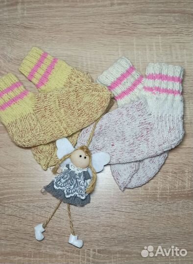 Детские вязаные носки