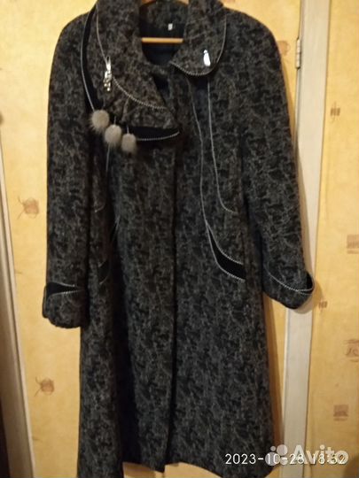 Пальто женское на шерстепоне 54-56
