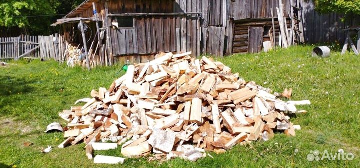 Дрова колотые сухие