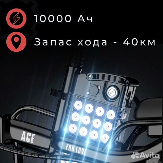 Электровелосипед новый складной