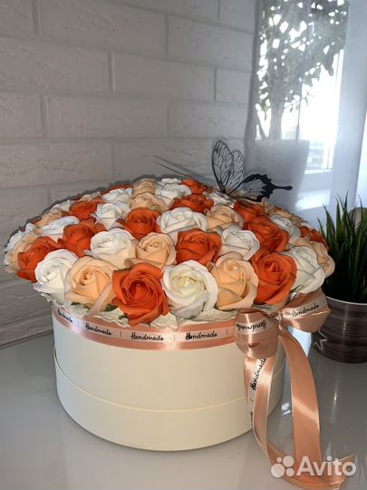 Букет из мыльных роз 51 роза 101 роза