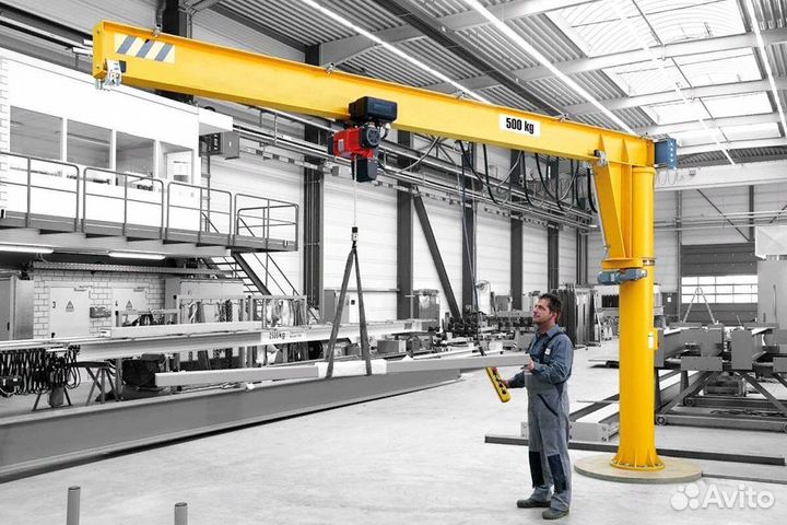 Консольный кран на опоре 1т