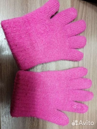 Перчатки розовые детские
