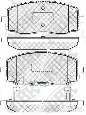 Колодки тормозные дисковые перед PN0438 NiBK
