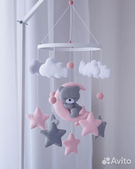 Мобиль в кроватку ручной работы