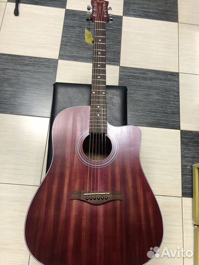 Акустическая гитара flight D-155C MAH RD