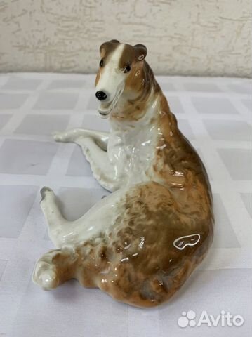 Статуэтка фарфоровая. Борзая. лфз