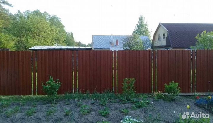 Забор из профлиста качественно быстро