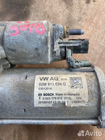 Стартер Volkswagen Polo 5 Sedan 1.6 CWV МКПП