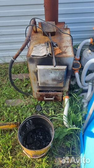 Твердотопливный котел, для бассейна