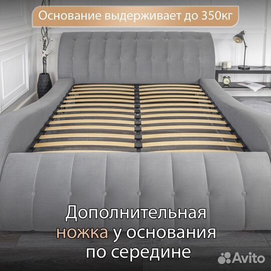 Кровать двухспальная 180х200