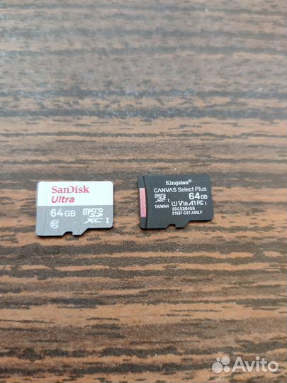 Карта памяти MicroSD 64gb