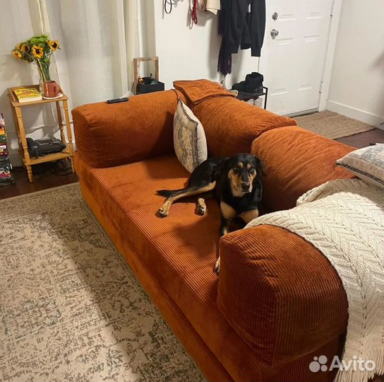 Бескаркасный диван Тедди с ортопедическим матрасом