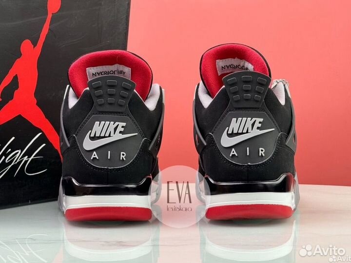 Кроссовки Nike Air Jordan 4 Retro OG 'Bred' 2019