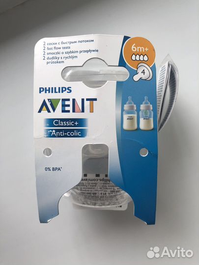 Соска на бутылочку avent 6