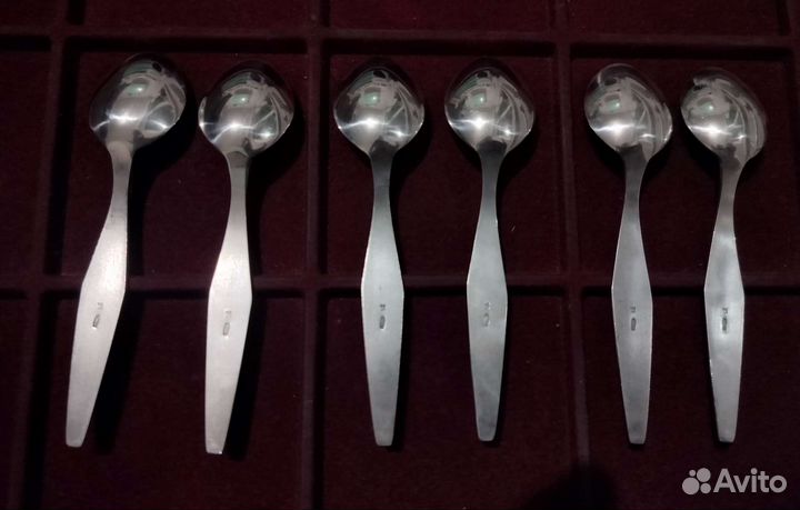 Кофейные ложечки серебро СССР