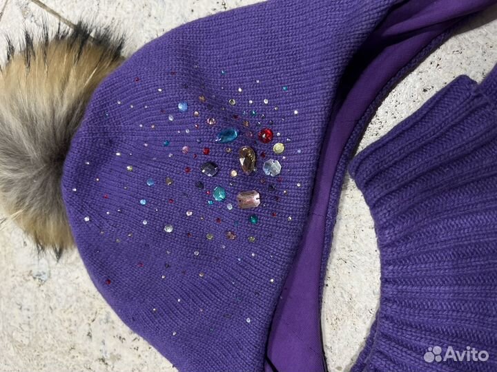 Комплект шапка и снуд