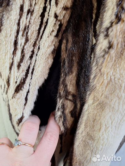 Шуба норковая трафарет