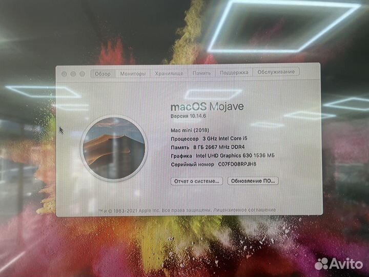 Apple Mac mini 2018 в отличном состяонии