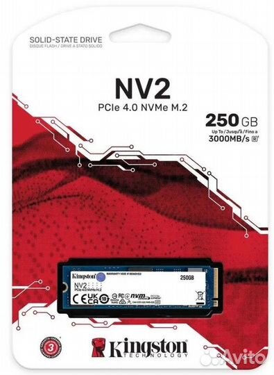 Жесткий диск ssd м2 Kingston NV2 250 гб