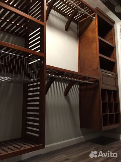 Гардеробные из дерева