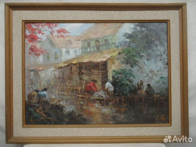 Картина маслом из японской галереи