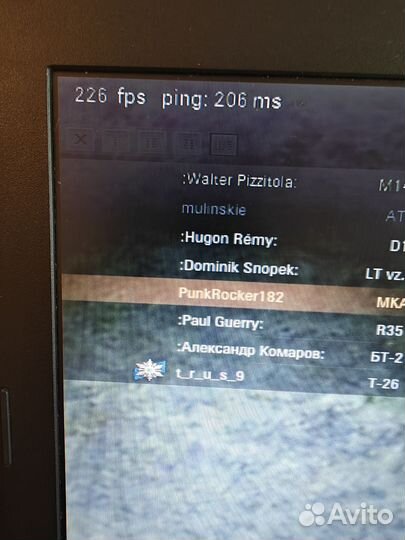 Игровой металлический ноутбук asus танки 200 FPS