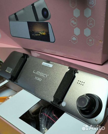 Видеорегистратор в авто зеркало Lesa X30 2-камеры