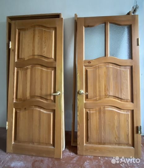 Двери межкомнатные с коробкой деревянные