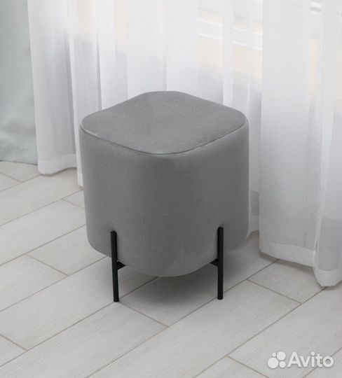 Пуф серый