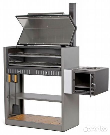Гриль коптильня мангал скамейки стол очаг кокон